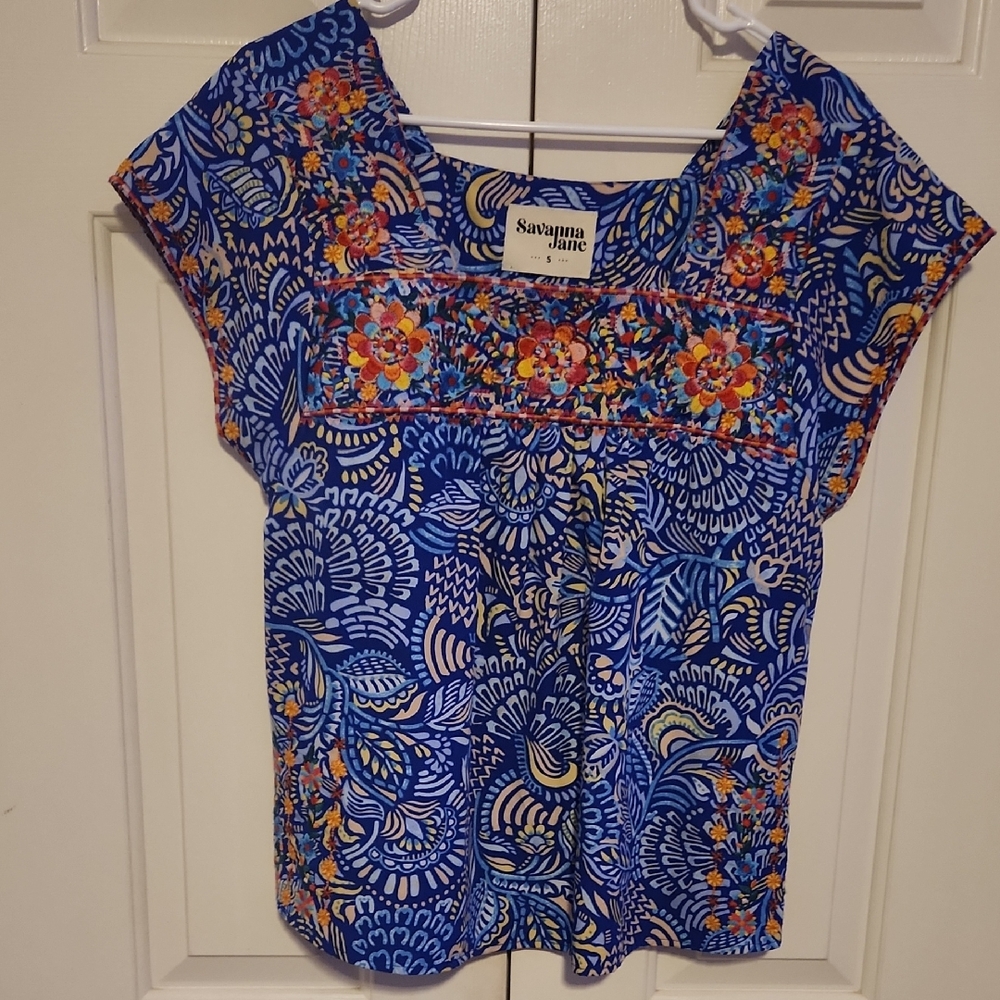 Savanna Jane Multicolor Floral Blouse